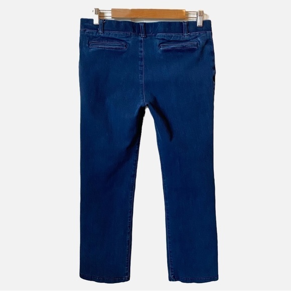 Betabrand Yoga Denim Straight Leg Large Petite - Picture 2 of 8